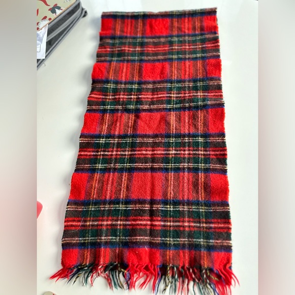 Vintage Stollery’s royal stewart plaid cashmere and wool scarf - Picture 1 of 7